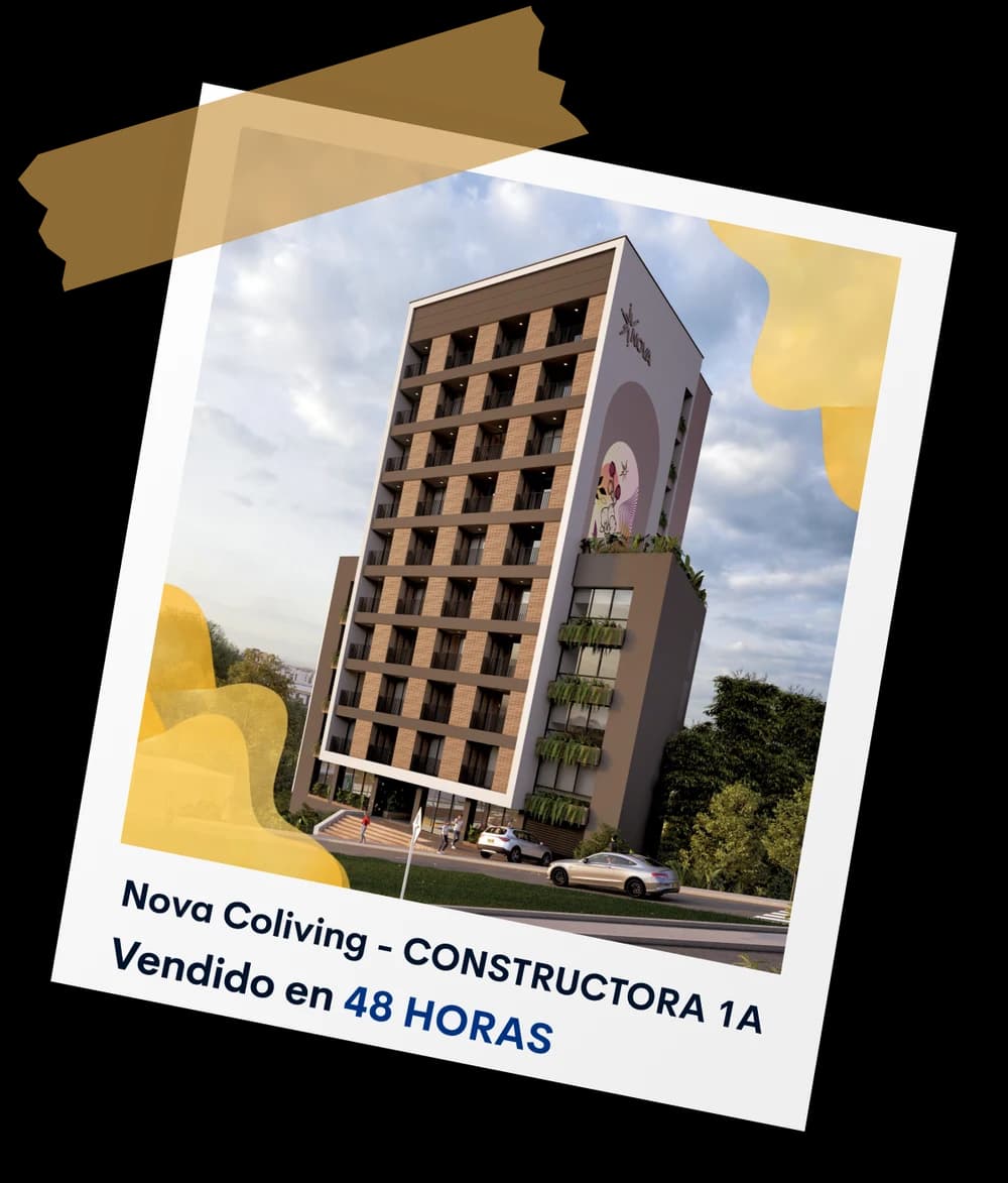 Polaroid del edificio Nova Coliving de Constructora 1A: vendido en 48 horas